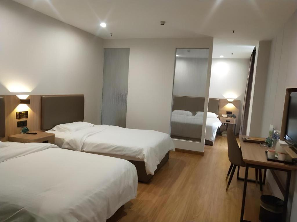 Greentree Inn Jining Yanzhou Jiuzhou Fangyuan Business Hotel Exterior foto